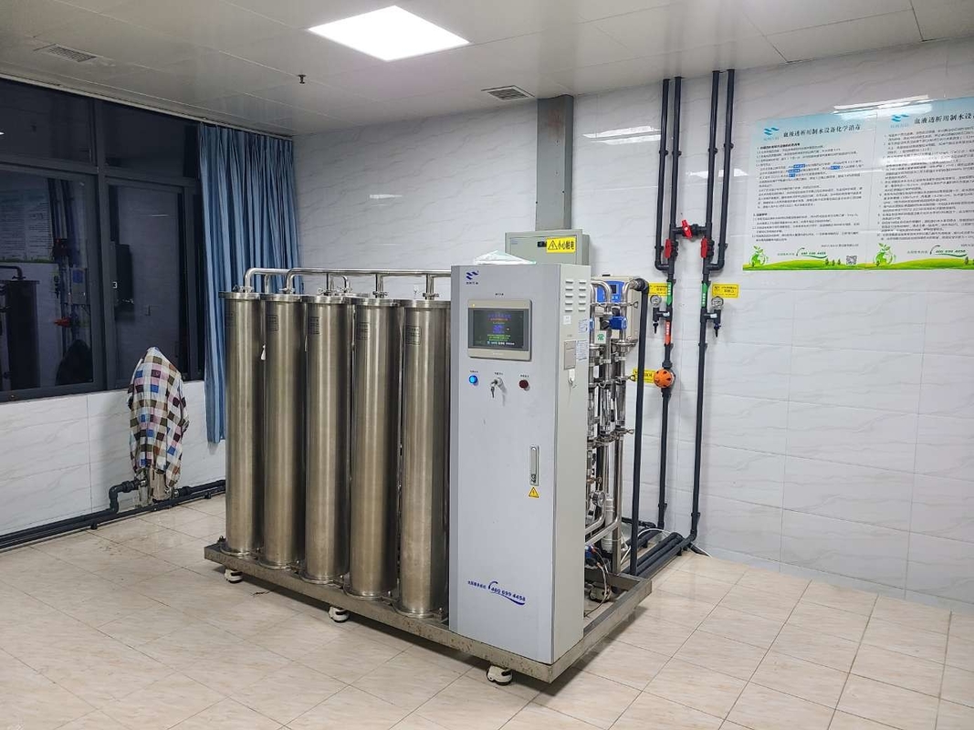500 λίτρα ανά διπλό σύστημα δύο περασμάτων RO ώρας σύστημα κατεργασίας ύδατος σκηνικού Ro