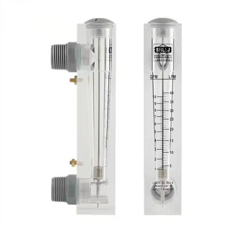 Η ακρυλική επιτροπή σύνδεσης 5GPM cOem PVC/SS τοποθετεί Flowmeter το μετρητή ροής του νερού για RO